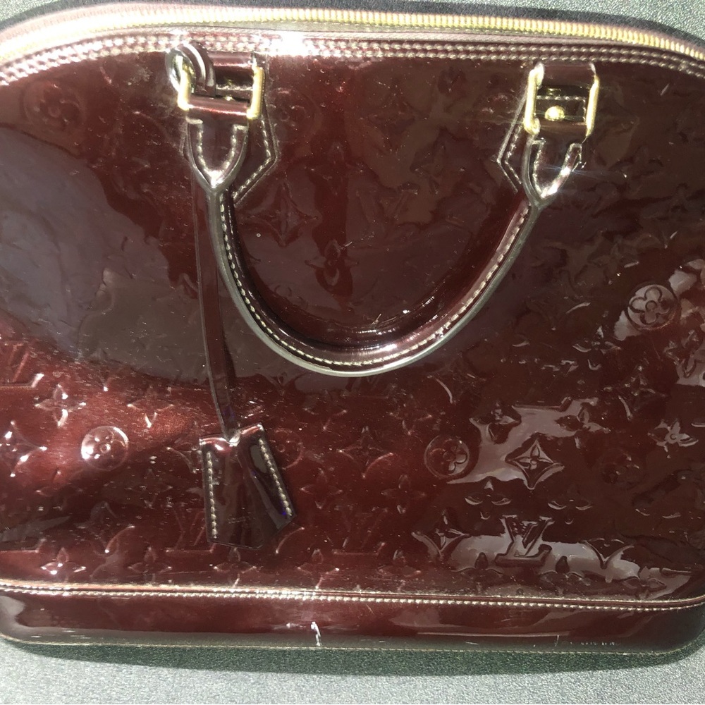 Louis Vuitton Glossy Burgundy Satchel